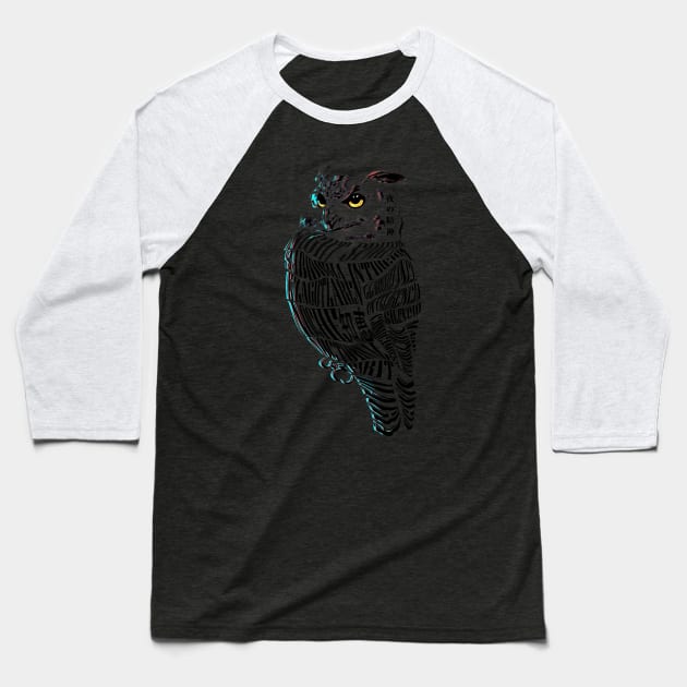 Night Spirit Baseball T-Shirt by adryel